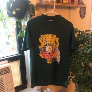 vintage Oakland Athletics World Series tshirt